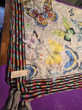 Johnny was scarf butterfly motif